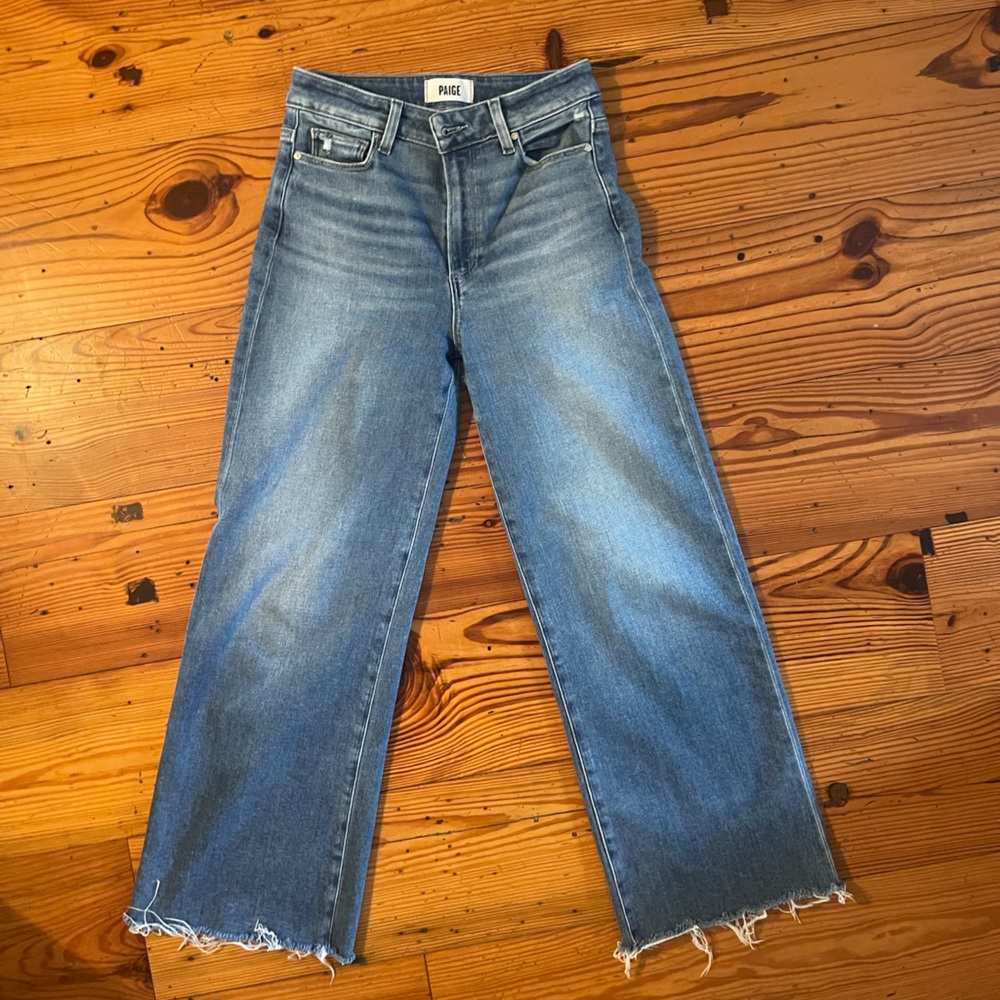 Paige Anessa High Rise Wide Leg Jeans